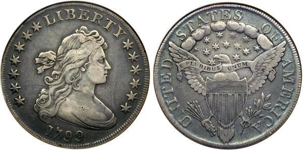 1 Доллар США (1776 - ) Серебро Anne Willing Bingham (1764-1801)