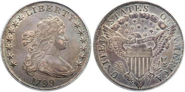 1 Доллар США (1776 - ) Серебро Anne Willing Bingham (1764-1801)