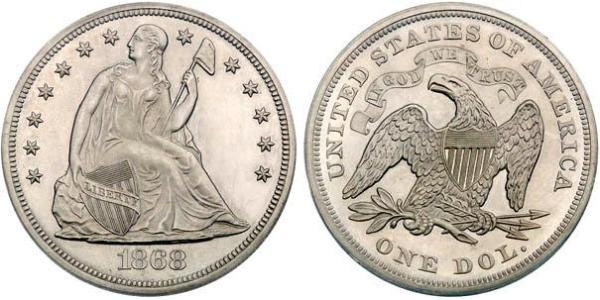 1 Доллар США (1776 - ) Серебро/Медь 