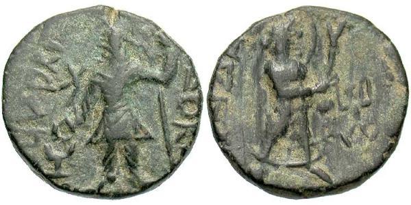 1 Драхма Кушанська імперія (60-375) Бронза Kanishka I (?-151)