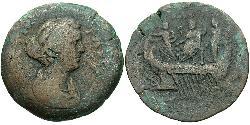 1 Драхма Римская империя (27BC-395) Бронза Фаустина II (130-175)