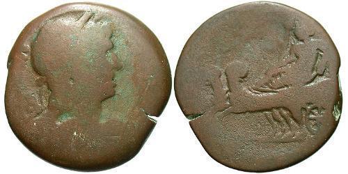 1 Драхма Римська імперія (27BC-395) Бронза Траян (53-117)