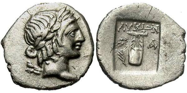 1 Драхма Древняя Греция (1100BC-330) Серебро 
