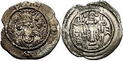 1 Драхма Империя Сасанидов  (224-651) Серебро Кавад I (449-531)
