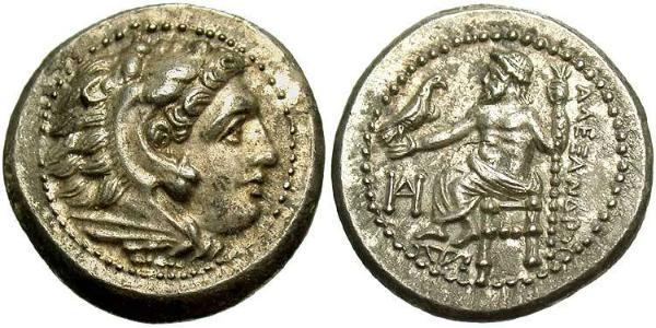 1 Драхма Македонское  царство (800BC-146BC) Серебро Александр Македонский (356BC-323BC)