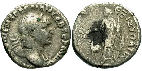 1 Драхма Римская империя (27BC-395) Серебро Траян (53-117)
