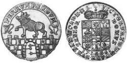 1 Дукат Ангальт-Бернбург (1603 - 1863) Золото Victor Frederick, Prince of Anhalt-Bernburg (1700 – 1765)