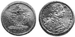1 Дукат Ансбах (1398–1792) Золото Charles William Frederick, Margrave of Brandenburg-Ansbach (1712 – 1757)