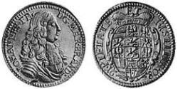 1 Дукат Ансбах (княжество) (1398–1792) Золото John Frederick, Margrave of Brandenburg-Ansbach (1654 – 1686)