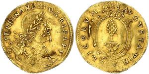 1 Дукат Аугсбург (1276 - 1803) Золото Ferdinand III, Holy Roman Emperor (1608-1657)