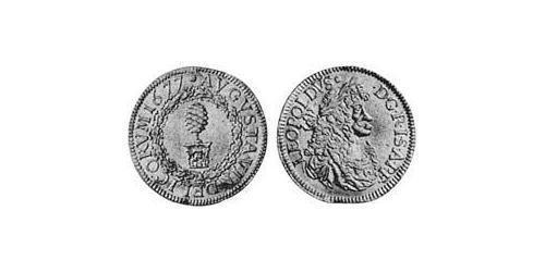 1 Дукат Аугсбург (1276 - 1803) Золото Леопольд I Габсбург(1640-1705)