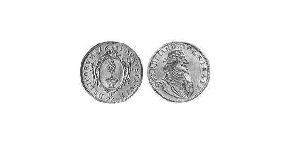 1 Дукат Аугсбург (1276 - 1803) Золото Ferdinand III, Holy Roman Emperor (1608-1657)