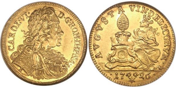 1 Дукат Аугсбург (1276 - 1803) Золото Карл VI імператор Священної Римської імперії  (1685-1740)
