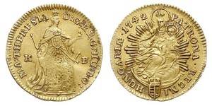 1 Дукат Венгрия Золото Maria Theresa of Austria (1717 - 1780)