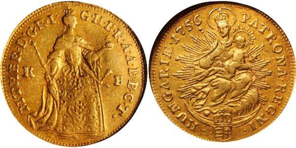 1 Дукат Венгрия Золото Maria Theresa of Austria (1717 - 1780)