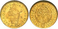 1 Дукат Венгрия (1989 - ) Золото Карл VI император Св. Римской империи (1685-1740)