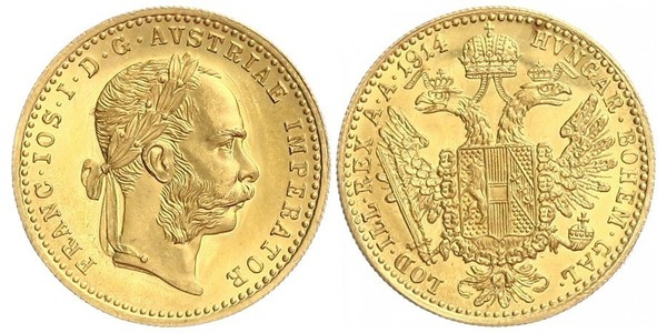 1 Дукат Габсбурзька імперія (1526-1804) Золото Франц Иосиф I (1830 - 1916)