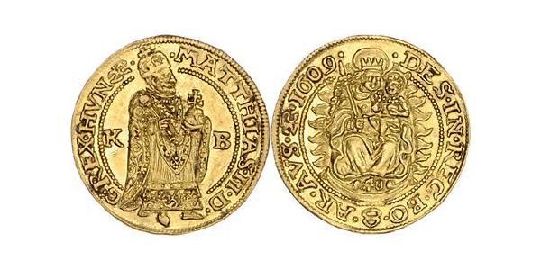 1 Дукат Габсбурзька імперія (1526-1804) Золото Matthias, Holy Roman Emperor (1557 - 1619)