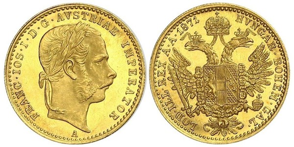 1 Дукат Габсбурзька імперія (1526-1804) Золото Франц Иосиф I (1830 - 1916)