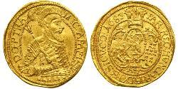 1 Дукат Княжество Трансильвания (1571-1711) Золото Михай I Апафи (1632 - 1690)