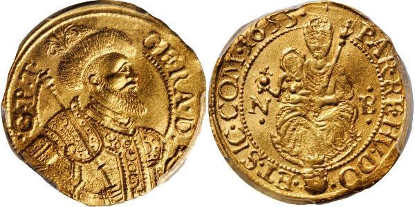 1 Дукат Княжество Трансильвания (1571-1711) Золото 