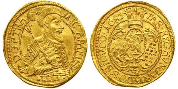 1 Дукат Княжество Трансильвания (1571-1711) Золото Михай I Апафи (1632 - 1690)