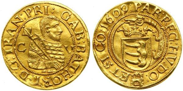 1 Дукат Князівство Трансильванія (1571-1711) Золото Габор Бетлен, князь Трансільванії  (1580-1629)
