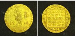 1 Дукат Королевство Нидерланды (1815 - ) Золото William I of the Netherlands (1772 - 1843)