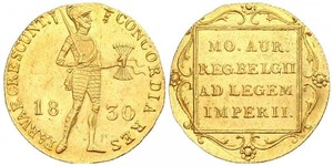 1 Дукат Королевство Нидерланды (1815 - ) Золото 