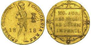 1 Дукат Королевство Нидерланды (1815 - ) Золото 