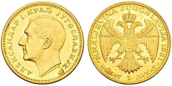 1 Дукат Королевство Югославия (1918-1943) Золото Alexander I of Yugoslavia (1888 - 1934)