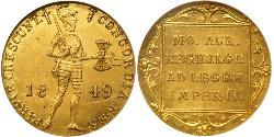 1 Дукат Королівство Нідерланди (1815 - ) Золото 