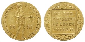 1 Дукат Королівство Нідерланди (1815 - ) Золото 