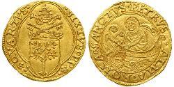 1 Дукат Папская область (752-1870) Золото Сикст IV (1414-1484)