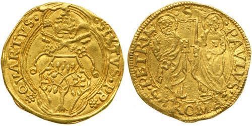 1 Дукат Папська держава (752-1870) Золото Сікст IV (1414-1484)