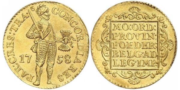1 Дукат Республика Соединённых провинций (1581 - 1795) Золото 
