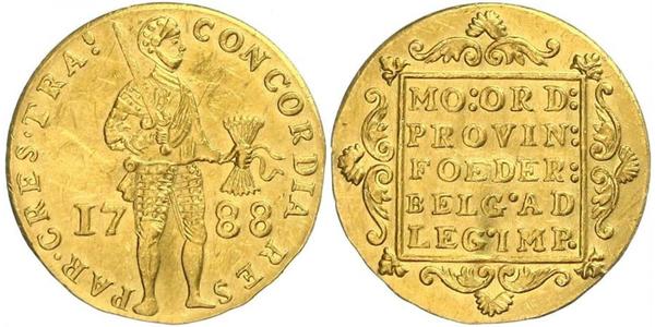 1 Дукат Республика Соединённых провинций (1581 - 1795) Золото 