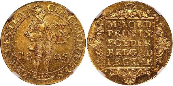 1 Дукат Республика Соединённых провинций (1581 - 1795) Золото 