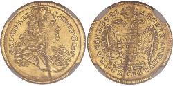 1 Дукат Священная Римская империя (962-1806) Золото Карл VI император Св. Римской империи (1685-1740)