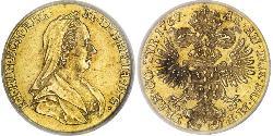 1 Дукат Священная Римская империя (962-1806) Золото Maria Theresa of Austria (1717 - 1780)