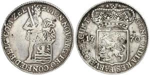 1 Дукат Республика Соединённых провинций (1581 - 1795) Серебро 
