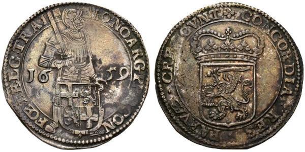 1 Дукат Республика Соединённых провинций (1581 - 1795) Серебро 
