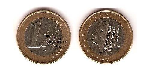 1 Евро Королевство Нидерланды (1815 - ) Биметалл 