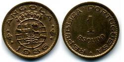 1 Ескудо  Portuguese Angola (1575-1975) / Португалія Бронза 