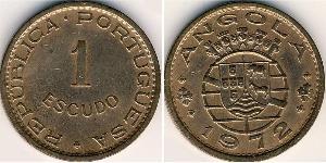 1 Ескудо  Portuguese Angola (1575-1975) / Португалія Бронза 