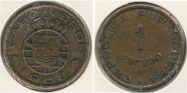 1 Ескудо Португалія / Кабо Верде (1456 - 1975) Бронза 