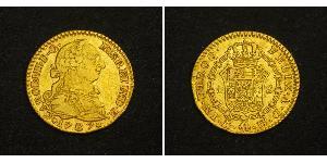 1 Ескудо Іспанія Золото Карл III король Іспанії (1716 -1788)