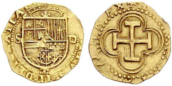 1 Ескудо Габсбурзька імперія (1526-1804) / Іспанія Золото Філіп II Габсбург (1527-1598)