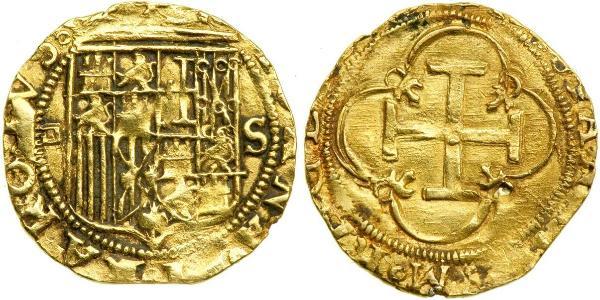 1 Ескудо Габсбурзька імперія (1526-1804) / Іспанія Золото Філіп II Габсбург (1527-1598)