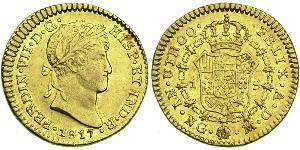 1 Ескудо Гватемала Золото Фердинанд VII король Іспанії (1784-1833)